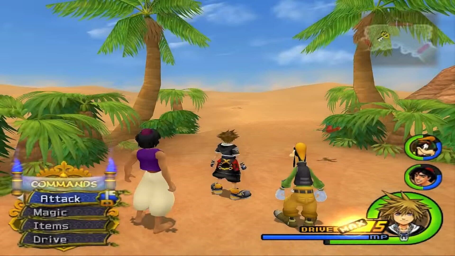 Kingdom Hearts II gameplay screenshot 2